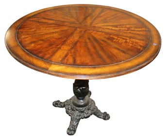 Ornate cast iron base 41.5" diameter pub table