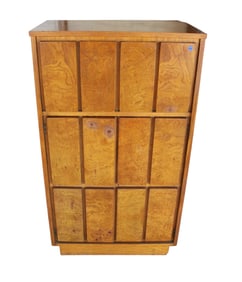 MCM Lane Furniture burl walnut folding bar