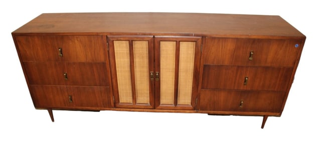 MCM Danker Virginia burl walnut low chest
