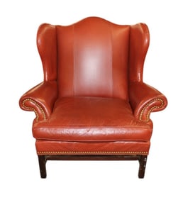 Expressions Custom Furn oversize vtg  chipp. style chair