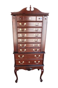 Petite chipp. style highboy look jewelry chest