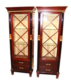 Awesome match pair regency style cabinets by Infinity Gigasso