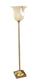 Nicole Miller Home crystal torch pole lamp