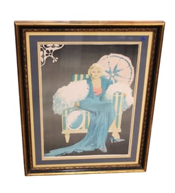 Lithograph artist Anders framed with authenticity