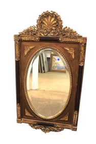 Uttermost oval carved bevel glass decorator mirror
