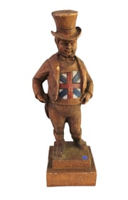 John Bull store display statue molded resin