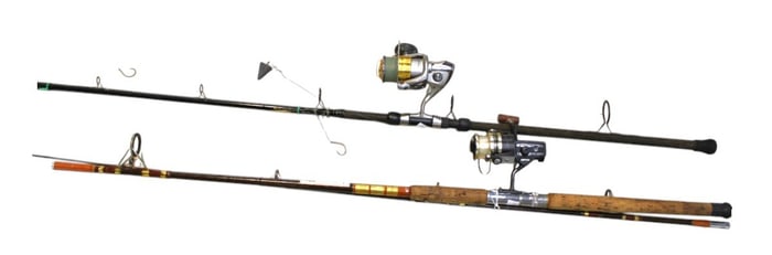 Kodiak fishing rod w/BG20 reel & Triumph rod w/Paladin 8000 reel