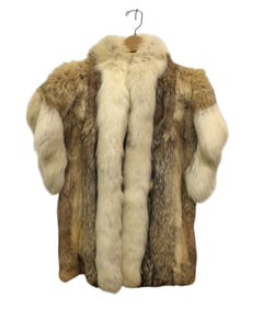 Vintage short fur vest coat
