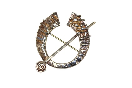 Alwright & Marshall Ltd Dublin Celtic Revival sterling brooch