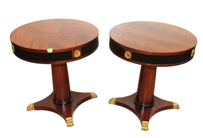 Rare Versace Infinity Gigasso pair table lamps bronze & ebony