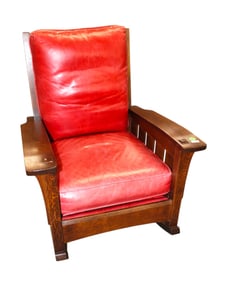 Awesome Stickley Mission Oak Over-Size Rocking Chair
