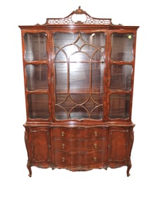 Semi-antique china cabinet attrib. Batesville