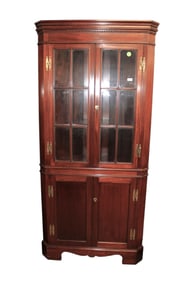Craftique vintage 12-pane corner cabinet, match 531