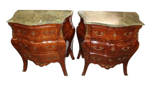 Pair antique style French over-size nightstands