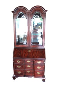 Beautiful Thomasville Secretary Double Arch Curio