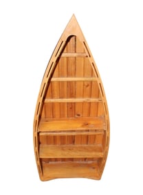 Cool boat form mixed woods and pine bookshelf
