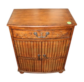 Maitland Smith style book decorated stenciled chest