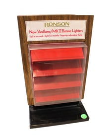 Vtg Ronson Cigarette Advertisement store display