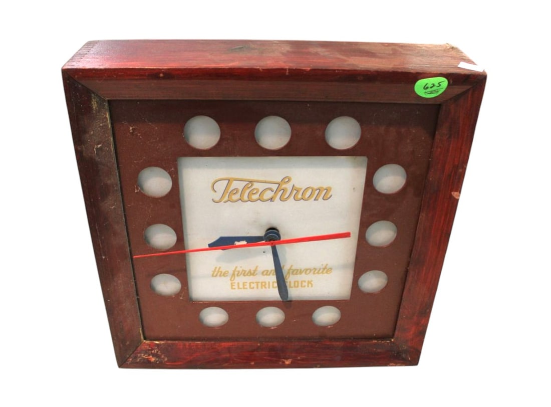 Semi antique Telechron Electric advertisement clock (1 of 3)