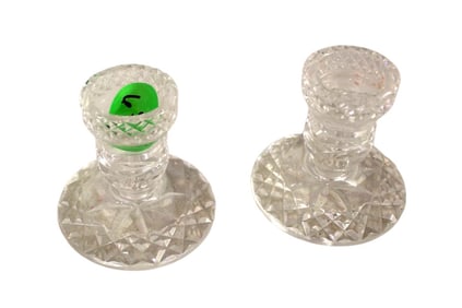 Pair of Waterford crystal candlesticks