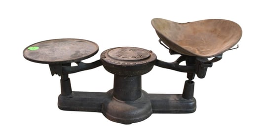 Antique Howe cast iron scale