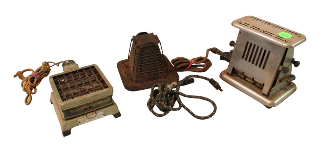 3 Antique toasters: 3 Antique toasters.