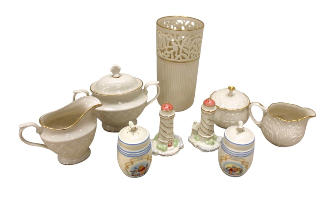 9 pieces of Lenox, mixed: 9 pieces of Lenox, mixed.