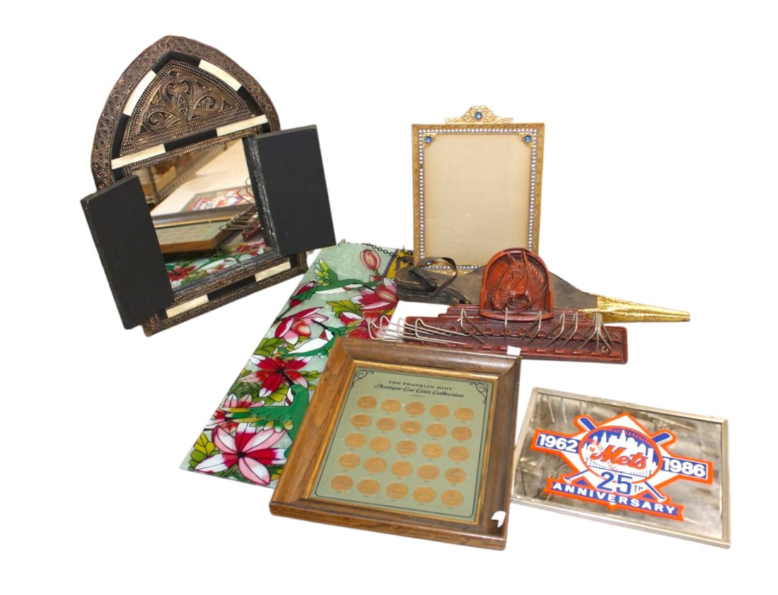 86 NY Mets mirror, jeweled frame, Franklin Mint? (1 of 4)