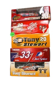 5 Tony Stuart Die Cast Stock Cars 1/24 scale in boxes
