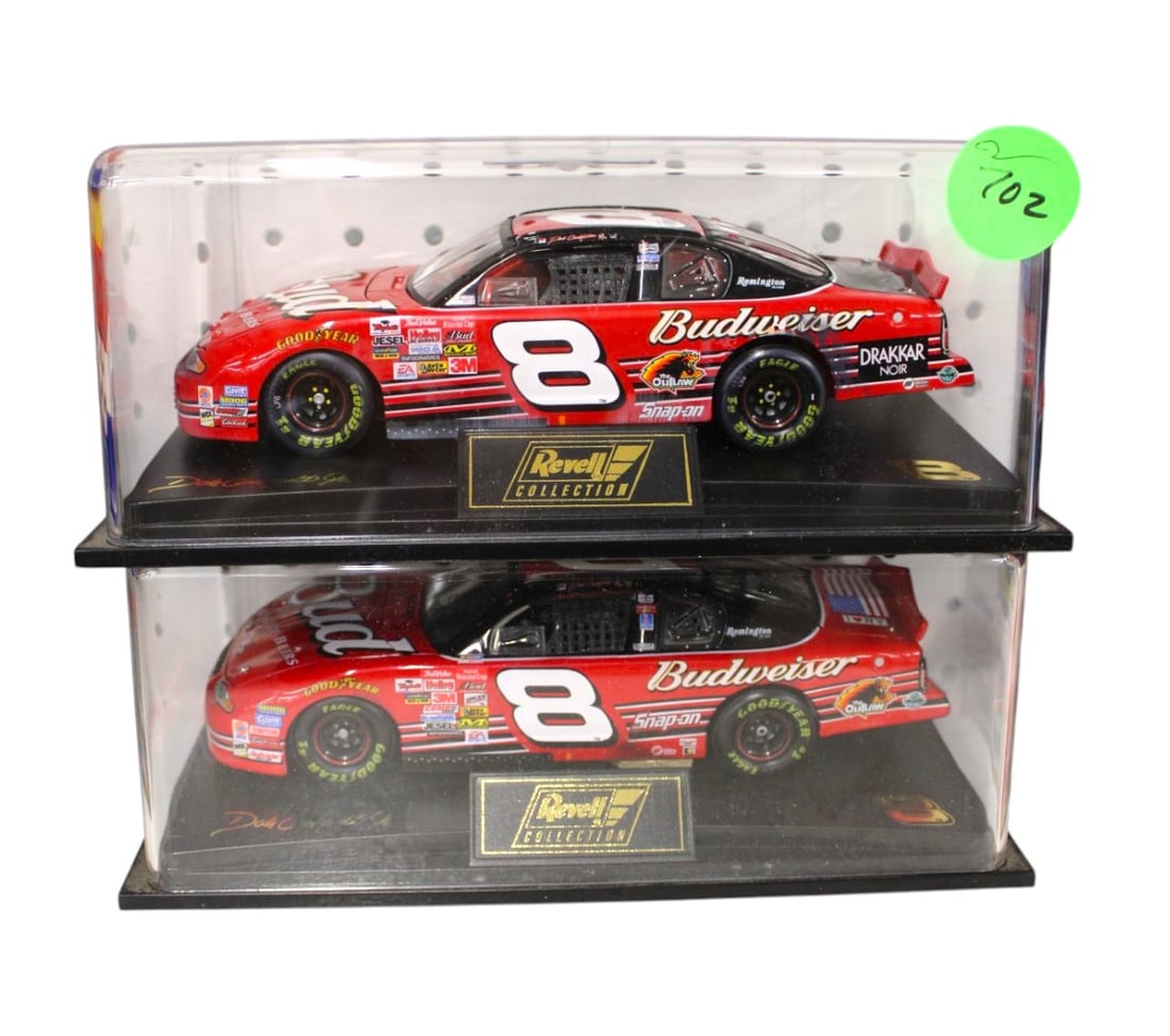 2 Revell Dale Ernhardt Jr. Die Cast Stock Cars 1/24 scale in boxes.: 2 Revell Dale Ernhardt Jr. Die Cast Stock Cars 1/24 scale in boxes.
