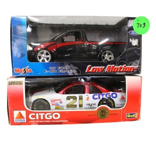 2 Die Cast Cars Maisto and Revell 1/24 scale in boxes.