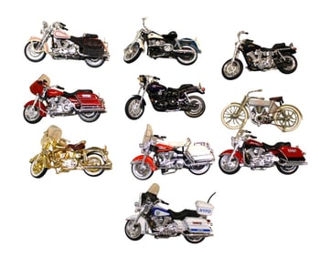 10 Harley Davidson model motorcycles