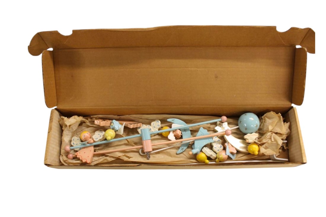 Vtg. Irmi hand ptd baby angel mobile (1 of 2)