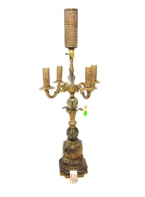 Vintage Italian 5 burner lamp with remote control