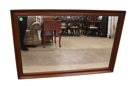 Henkel Harris cherry frame mirror -either way