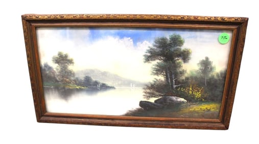 Watercolor print sg. Chandler in antique frame