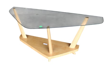 Ultra modern boomerang console table