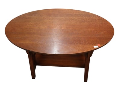 Stickley mission oak Limbert Commemorative library table