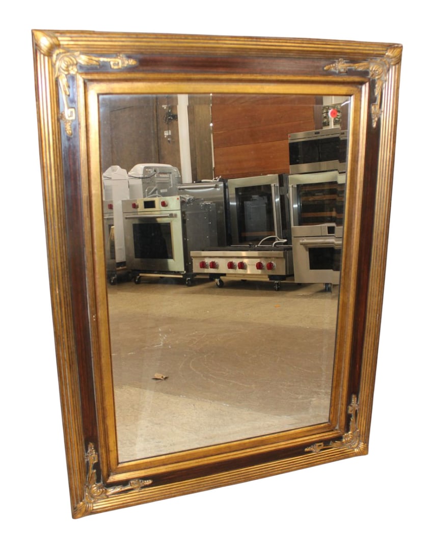 Bevel glass decorator mirror in two tone frame (1 of 3)