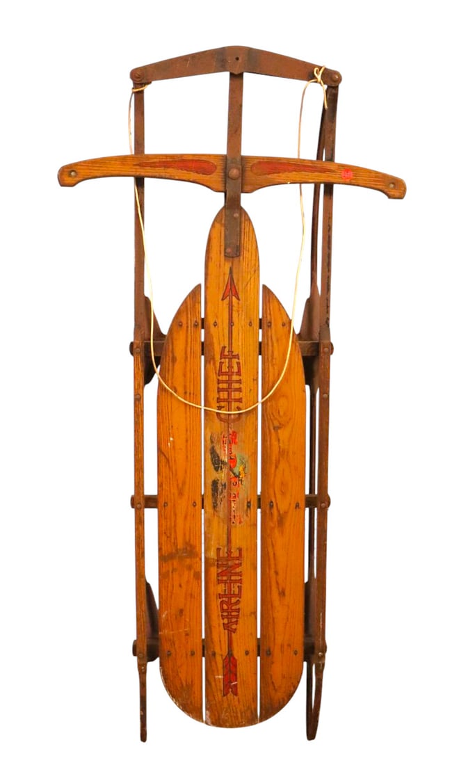 Antique Flexible Flyer Airline Chief Sled w/original stenciling (1 of 3)