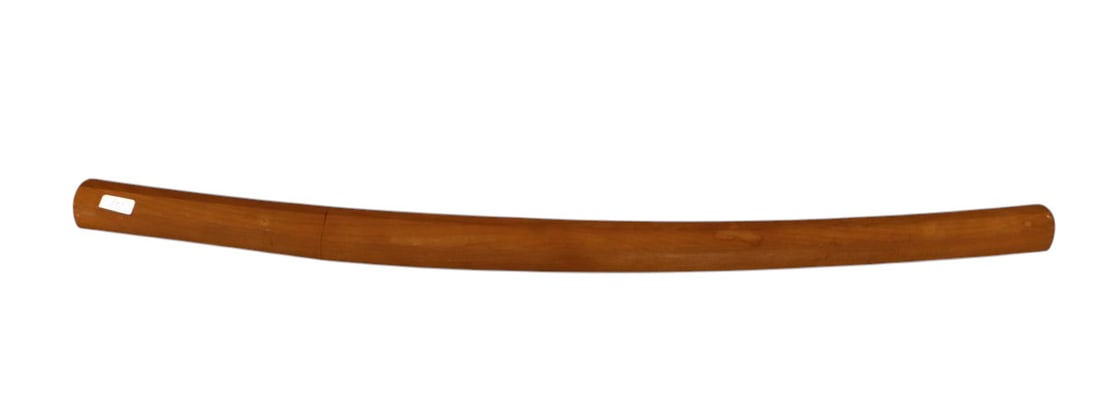 Asian sword in teak sheath 27.5"l (1 of 4)