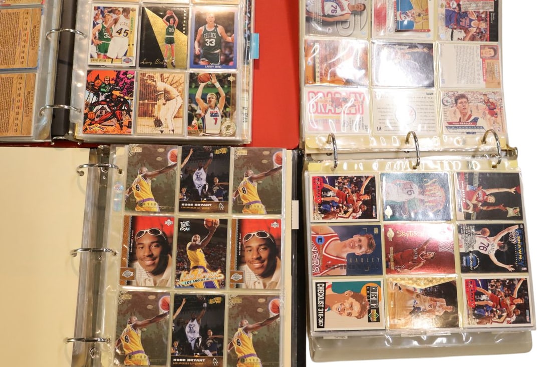 3 photo albums with collector basketball sports cards (1 of 6)