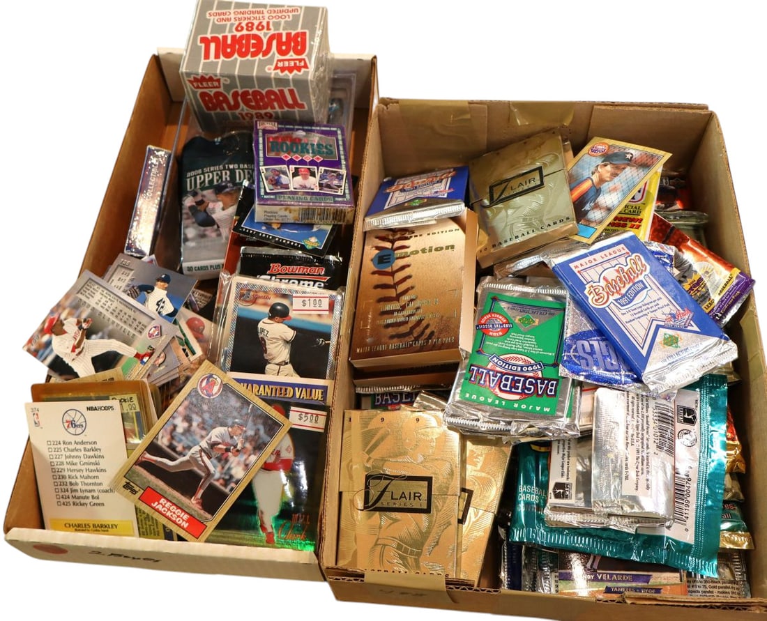 2 boxes Baseball collector cards (1 of 2)