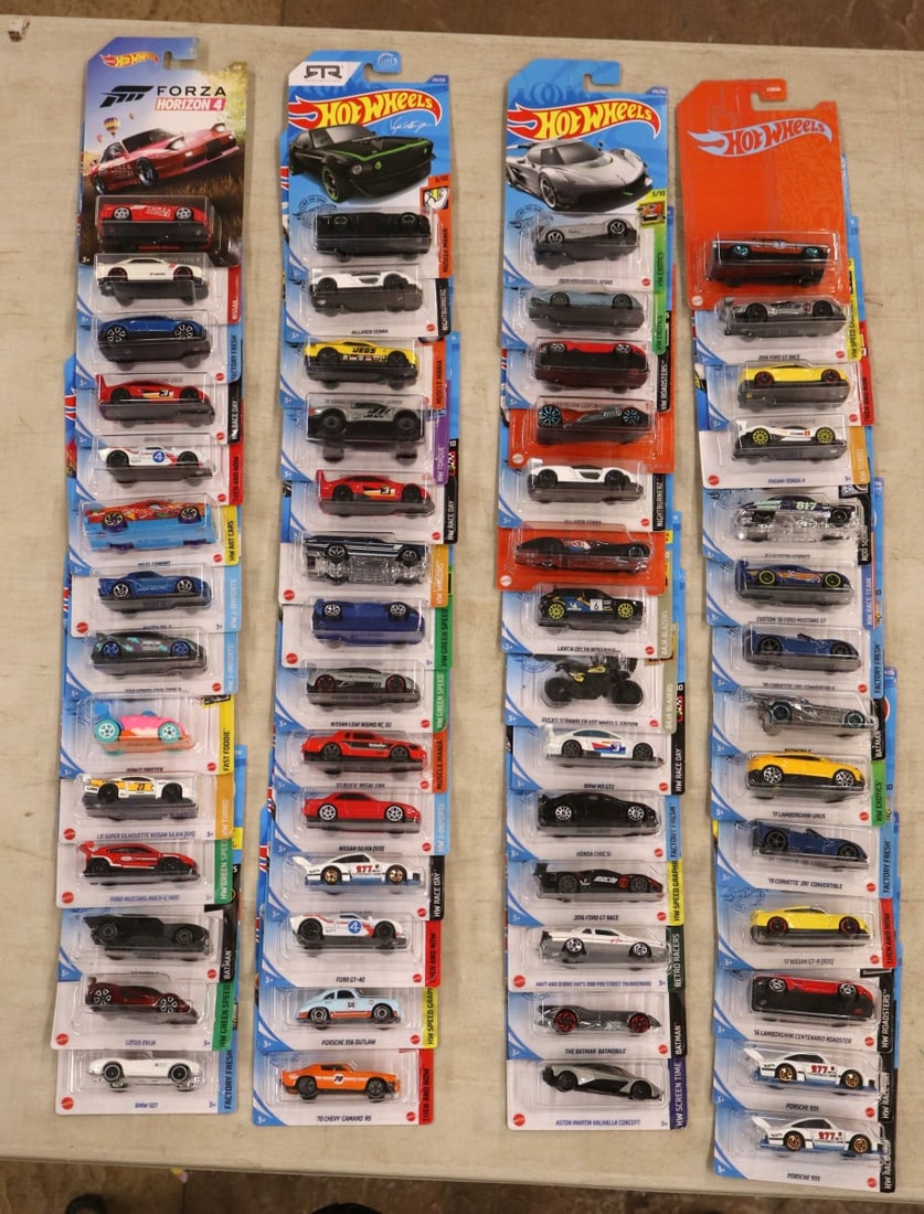 56 Hot Wheels in original packages. Like New. (1 of 4)