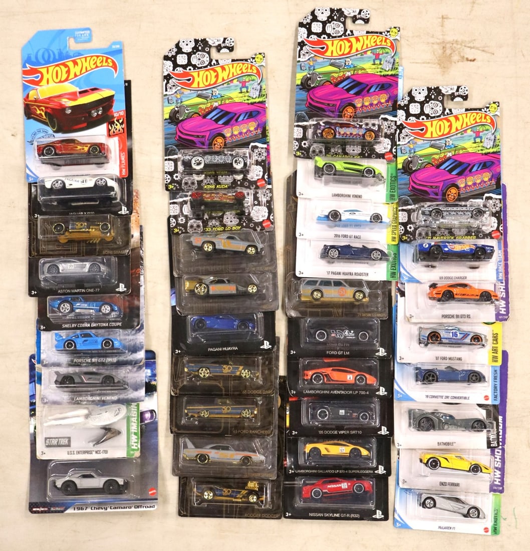 36 Hot Wheels in original packages. Like New. (1 of 2)