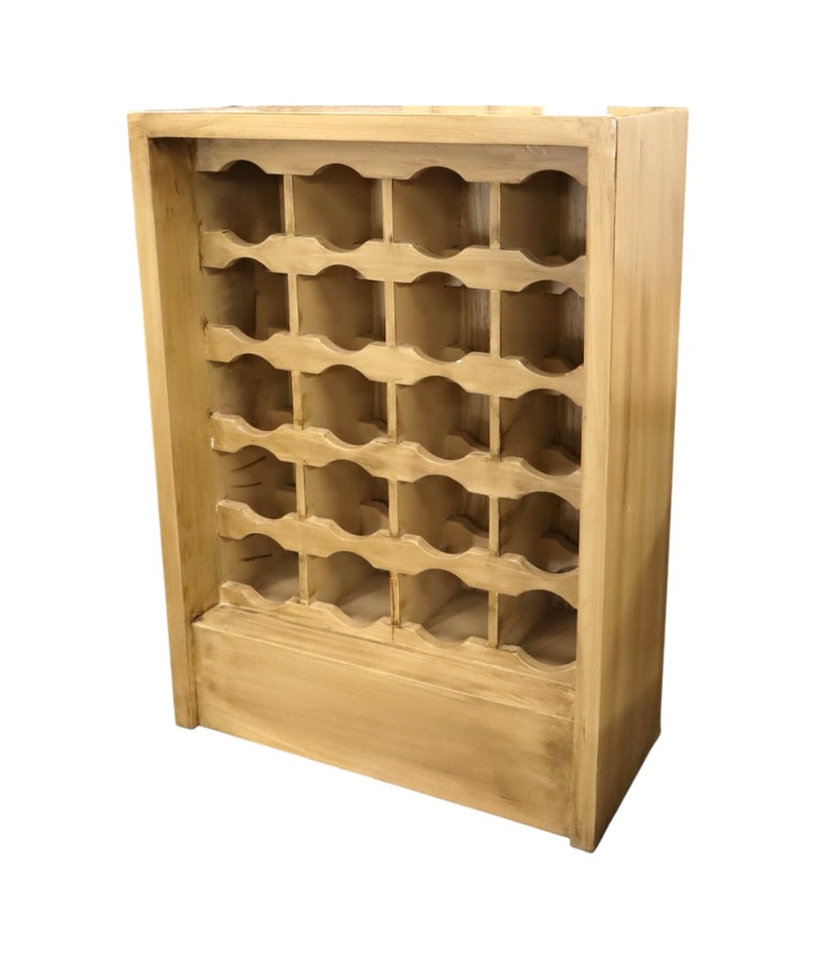 16 wine bottle storage paint decorated cabinet (1 of 5)