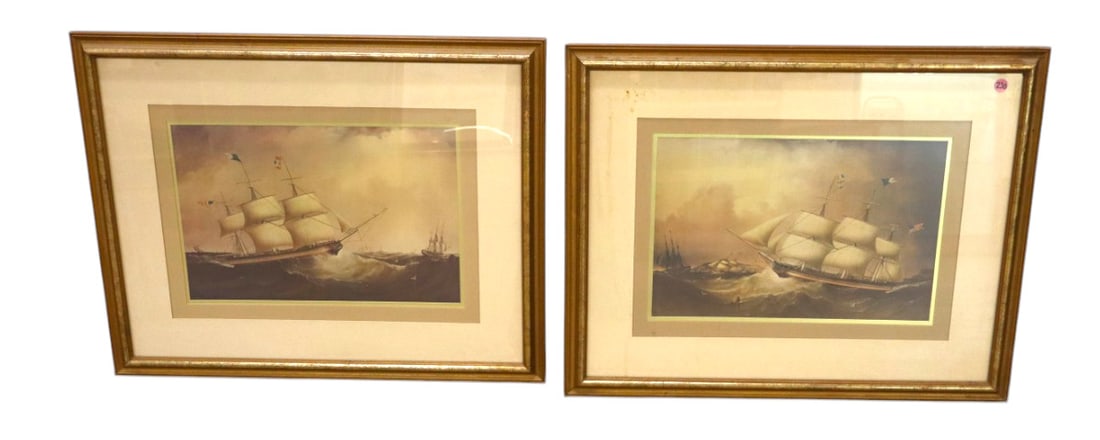 Pair prints Independence Merchant Ships 8407A/8407B (1 of 5)