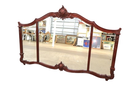 Quality 3-section double buffet or back bar mirror