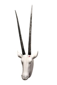 Unique large gemsbok  head decorative wall mount