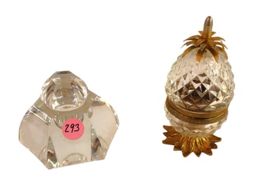 2 Semi antique ink wells